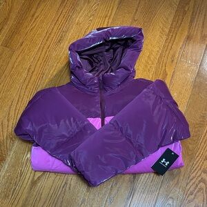 Girls Large Under Armour Two-Tone Puffer Jacket